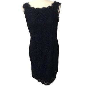 Adrianna Pappel Blue Lace Sleeveless‎ Dress size 12